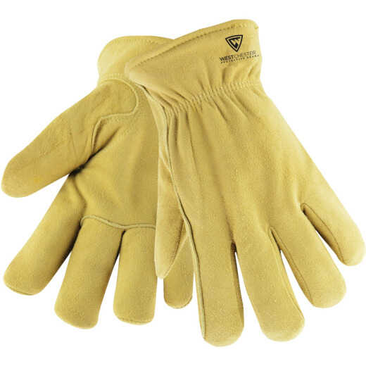 West Chester Men's Large Deerskin Leather Winter Work Glove